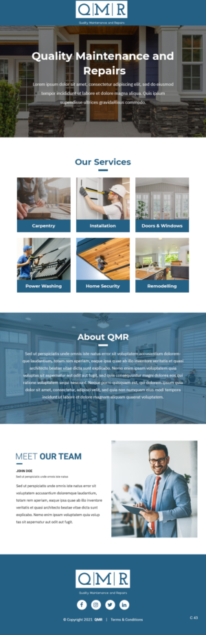 Flyer-Design von pb für Quality Maintenance and Repairs LLC dba. QMR LLC | Design: #27281253