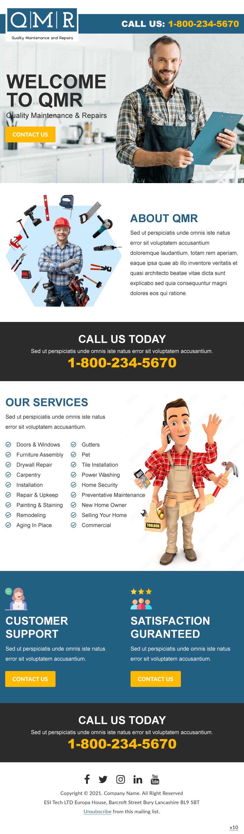 Flyer Design by pb for Quality Maintenance and Repairs LLC dba. QMR LLC | Design #27281255