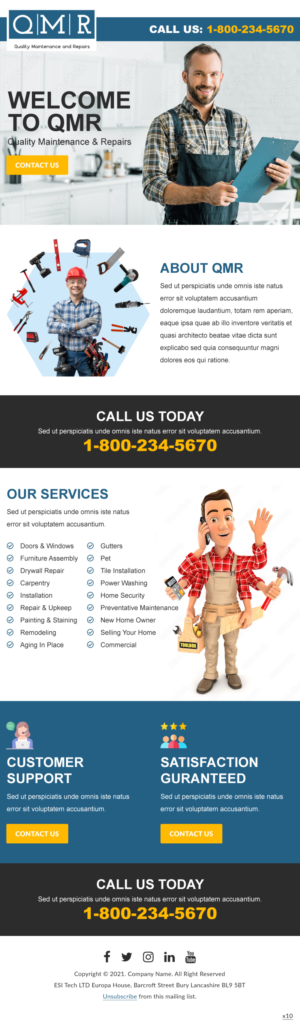 Flyer-Design von pb für Quality Maintenance and Repairs LLC dba. QMR LLC | Design: #27281255
