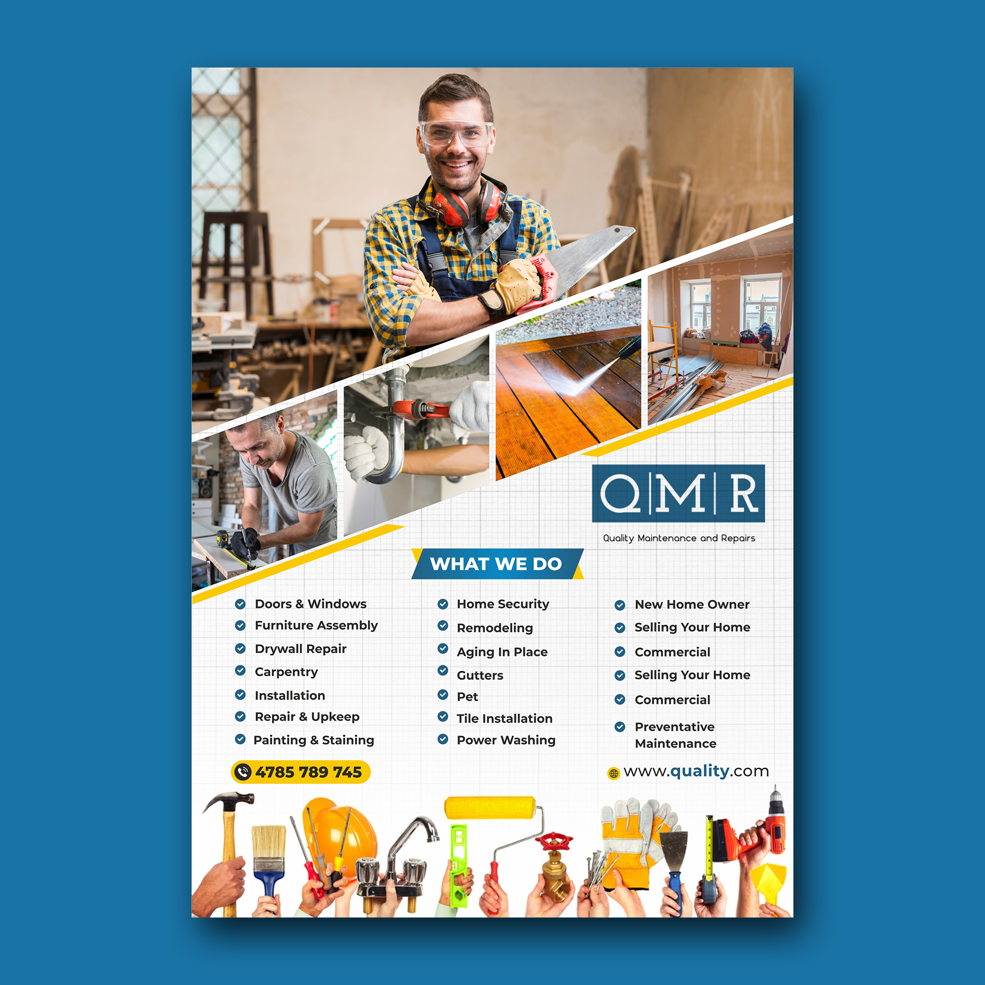 Flyer Design by ecorokerz for Quality Maintenance and Repairs LLC dba. QMR LLC | Design #27262216