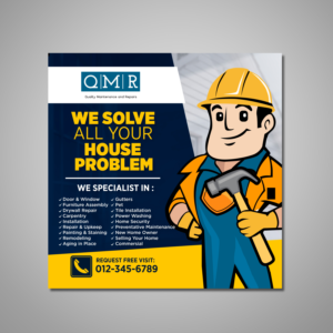 Flyer-Design von adiesoesilo für Quality Maintenance and Repairs LLC dba. QMR LLC | Design #27265122
