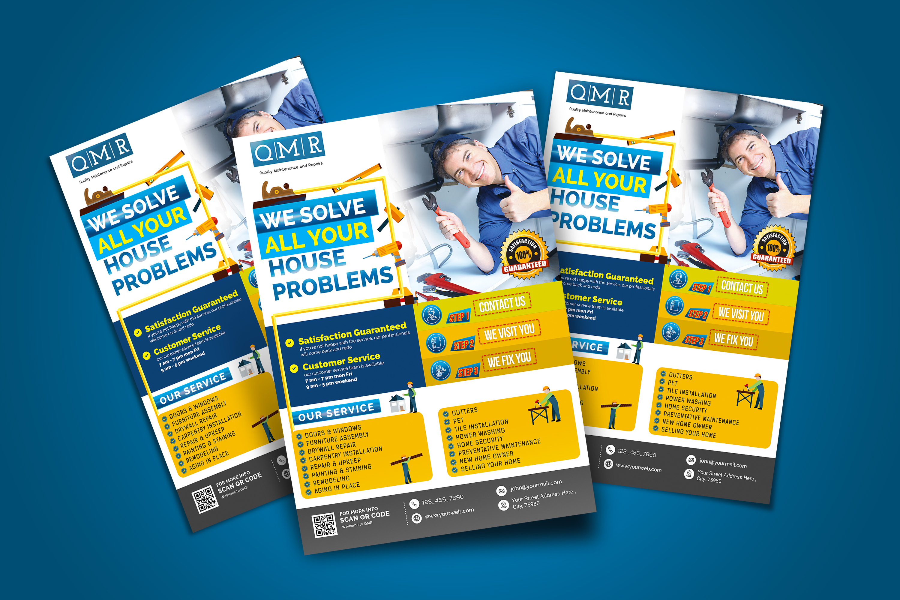 Flyer Design by HeshanKavinda for Quality Maintenance and Repairs LLC dba. QMR LLC | Design #27272411