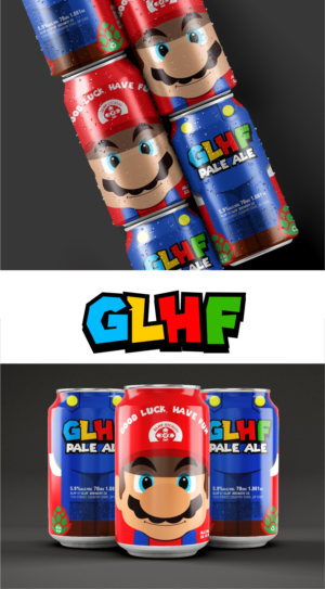 GLHF - Label for a lifestyle beer for gamers | Design Étiquette par Idesign estudio