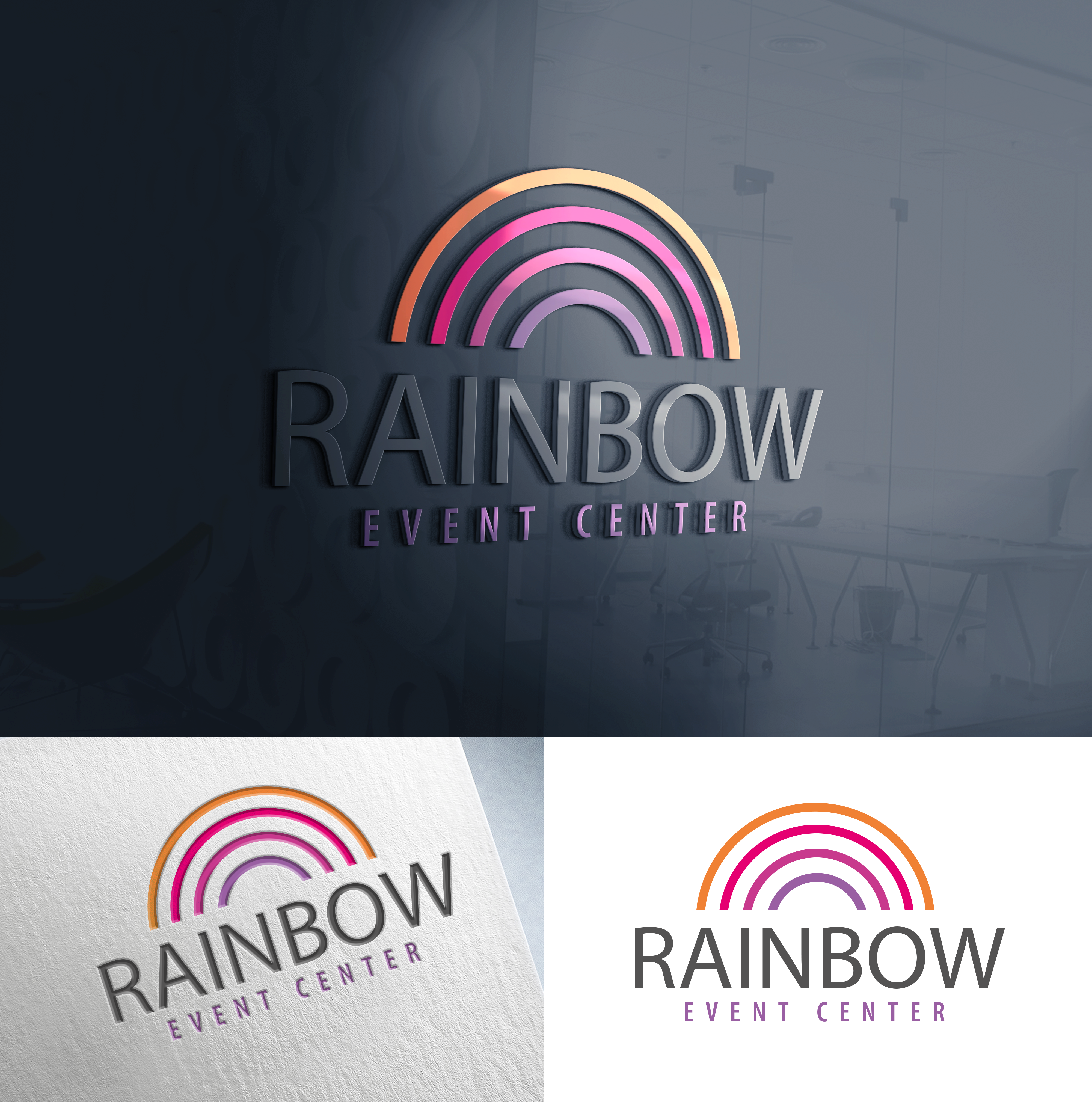 Diseño de Logo por Taya Bright para Rainbow Event Center | Diseño #27299015