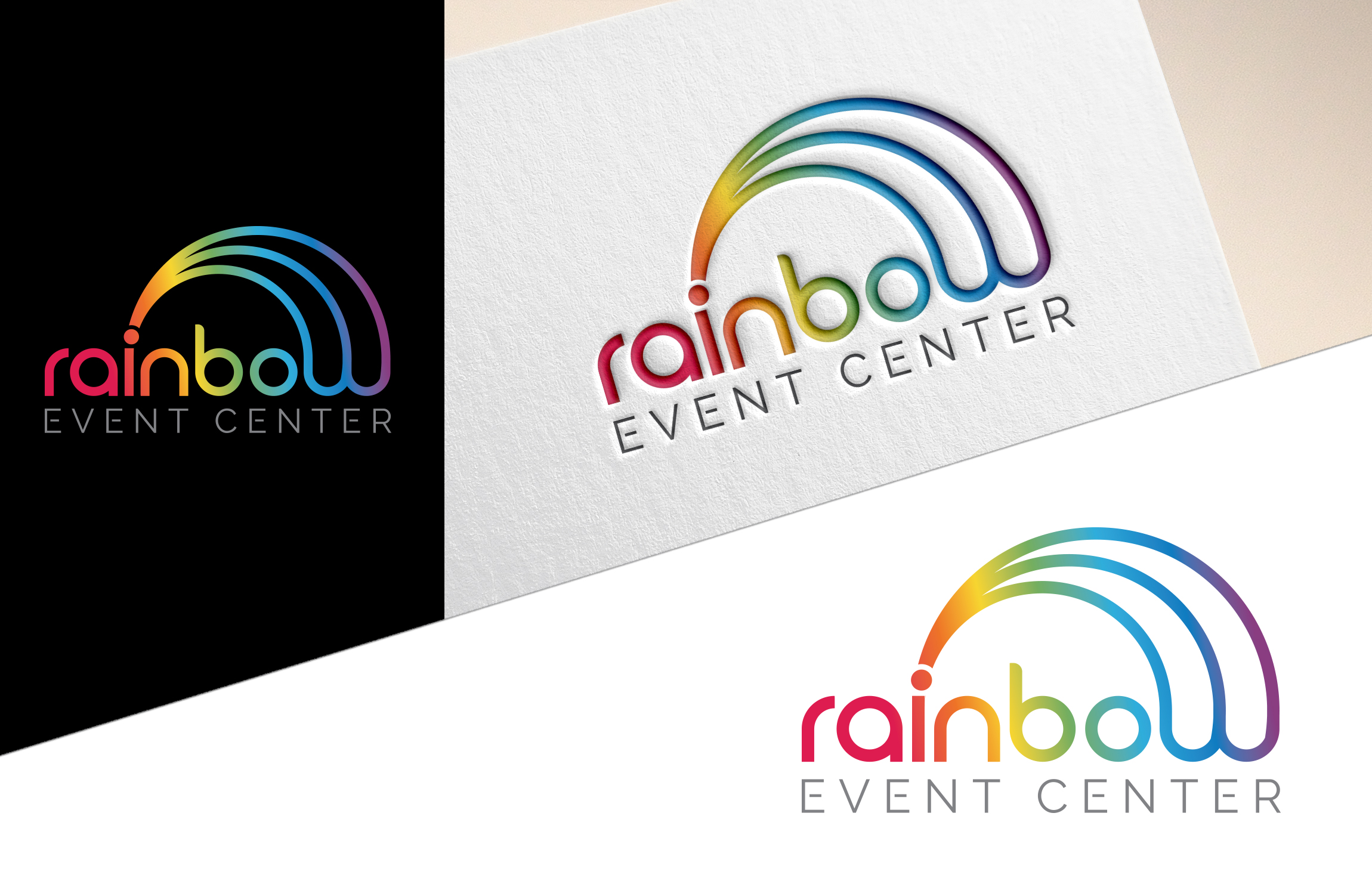 Logo Design by Rubia@ for Rainbow Event Center | Design #27259466