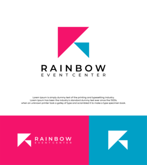 Logo Design by Hakim Febrian for Rainbow Event Center | Design #27257629