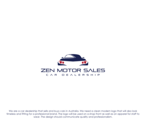 The logo must consist of one of "Zen Motor Sales", "Z.M.S", "ZEN" or an automotive sales inspired logo. | Design de Logo par logo_s