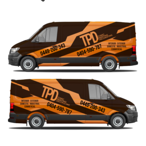 Van wrap - Tomic painting & Decorating  | Car Wrap Design by Shumaila Kiran