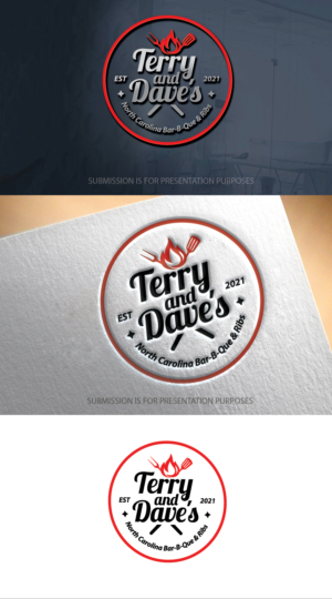 Terry's and Dave's North Carolina Bar-B-Que & Ribs | Diseño de Logo por graphicevolution