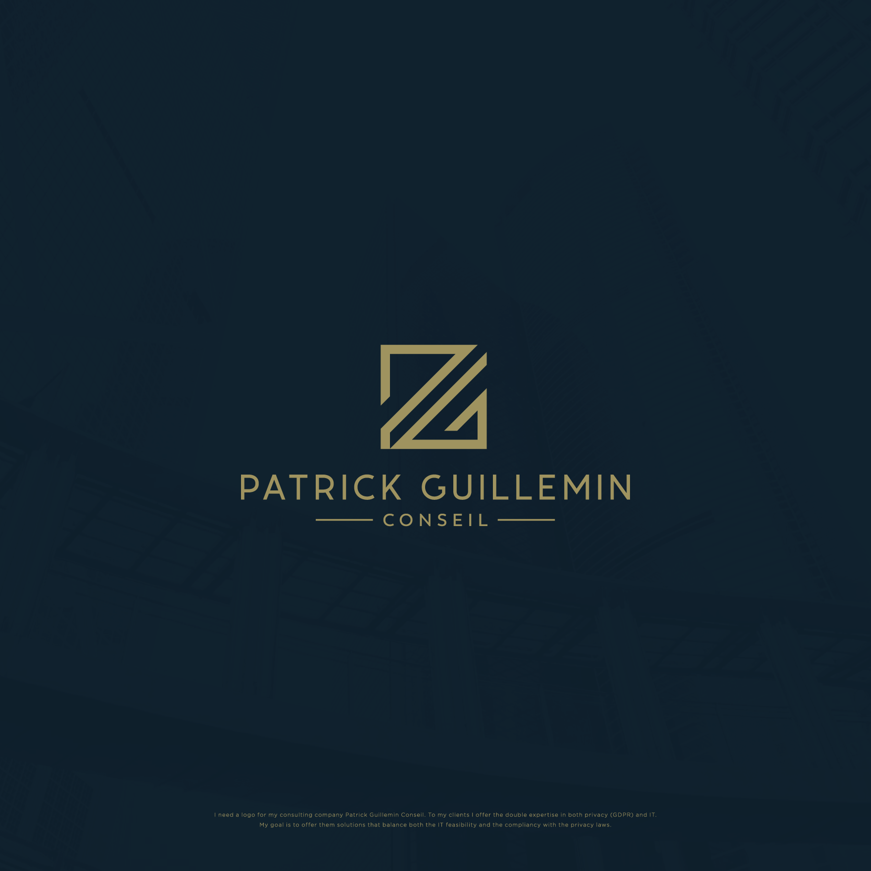 Logo Design by ds | designstructure for Patrick Guillemin Conseil SARL | Design #27258607