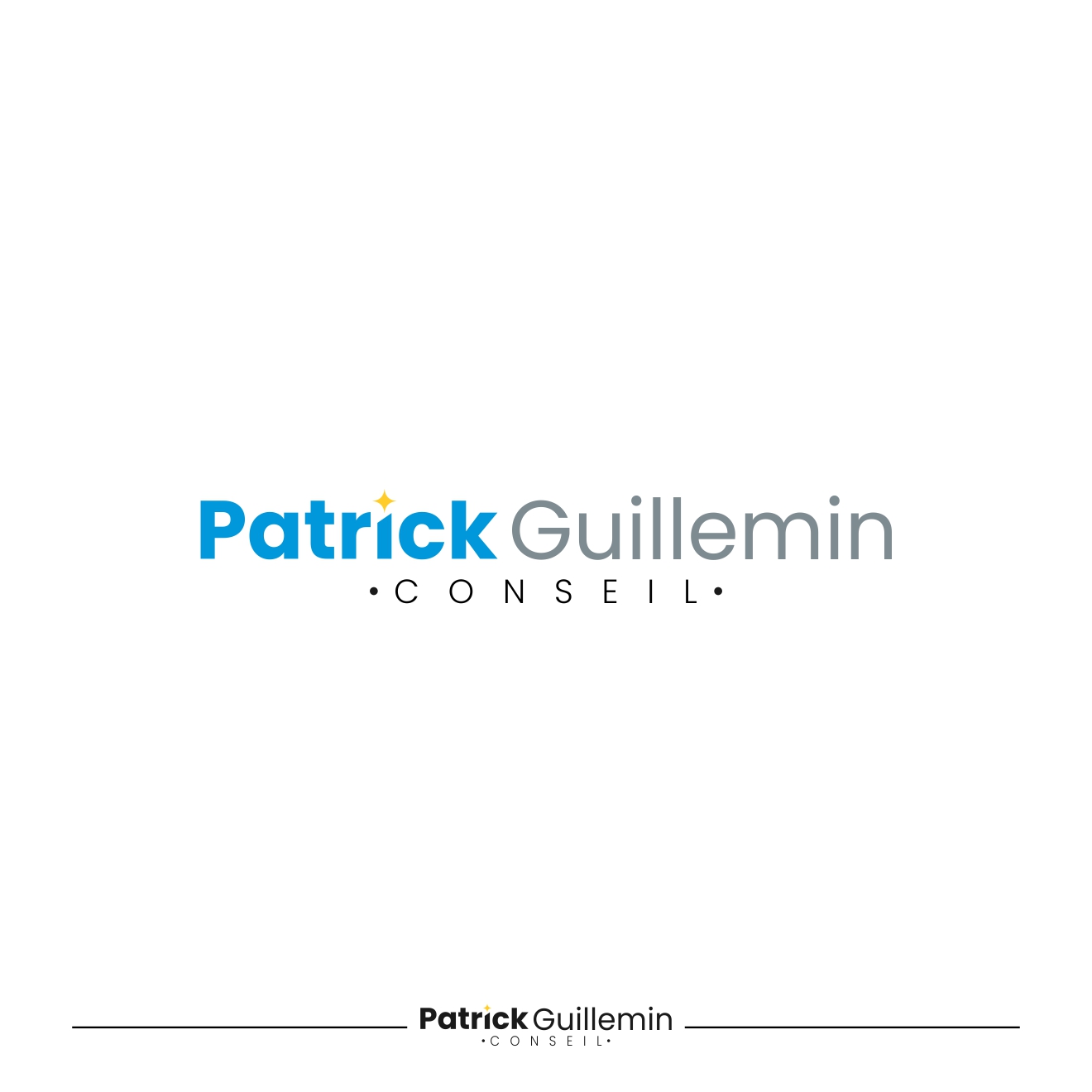 Logo Design by aidea19 for Patrick Guillemin Conseil SARL | Design #27257883