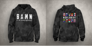 STREETWEAR BAMN WORLDWIDE | T-shirt Design by Kero
