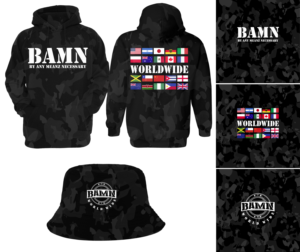 STREETWEAR BAMN WORLDWIDE | T-shirt Design by SAI DESIGNS