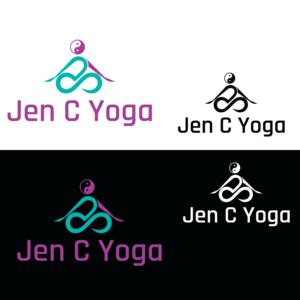  Jen C Yoga  | Logo Design by emptyboxgraphics