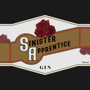 Sinister Apprentice Distillery | Label Design by thedriftshop