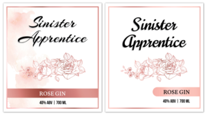 Sinister Apprentice Distillery | Label Design by White Diary