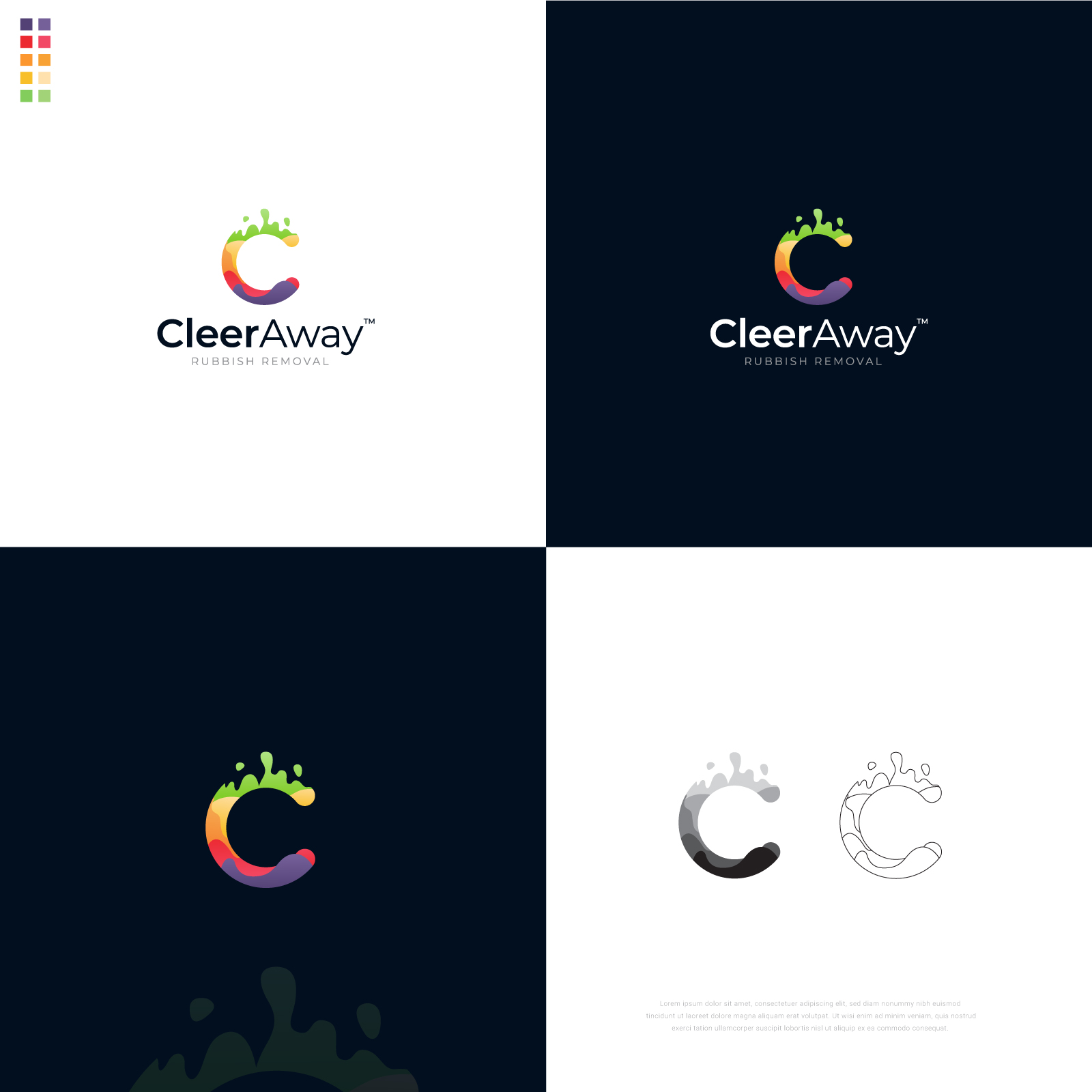 Logo Design by Zybs Graphics for CleerAway | Design #27357041