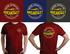 T-shirt Design by HAREESH (Creative Graphic Designer) for EAA Chapter 1227 | Design #27262630