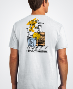 Free Shots for Everyone T shirt design (Pharmacy staff bbq) | Design de T-shirt par Creative Shots Studio