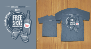 Free Shots for Everyone T shirt design (Pharmacy staff bbq) | T-Shirt-Design von MNM