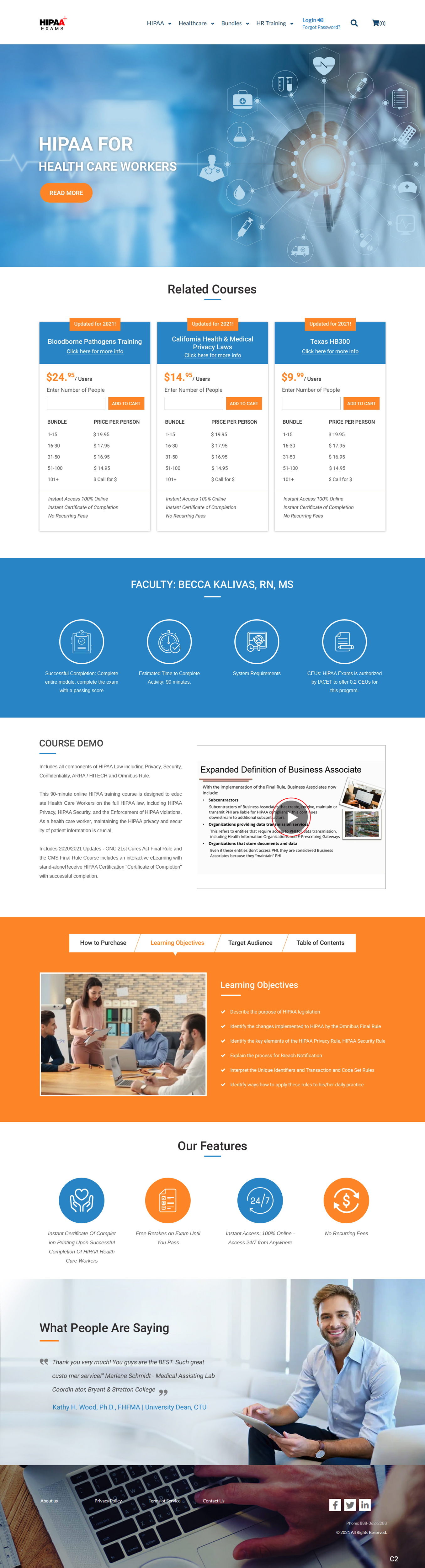 Web Design by pb for HIPAA Exams | Design #27268109