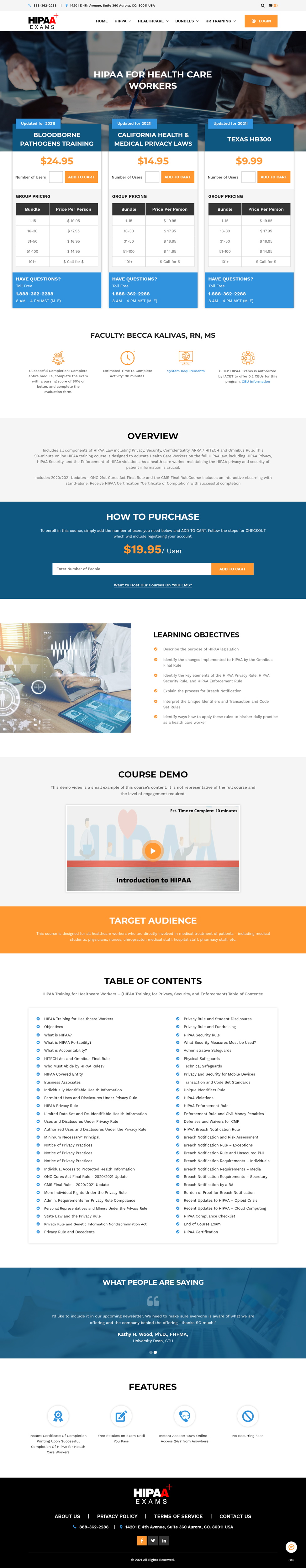 Web Design by pb for HIPAA Exams | Design #27268118