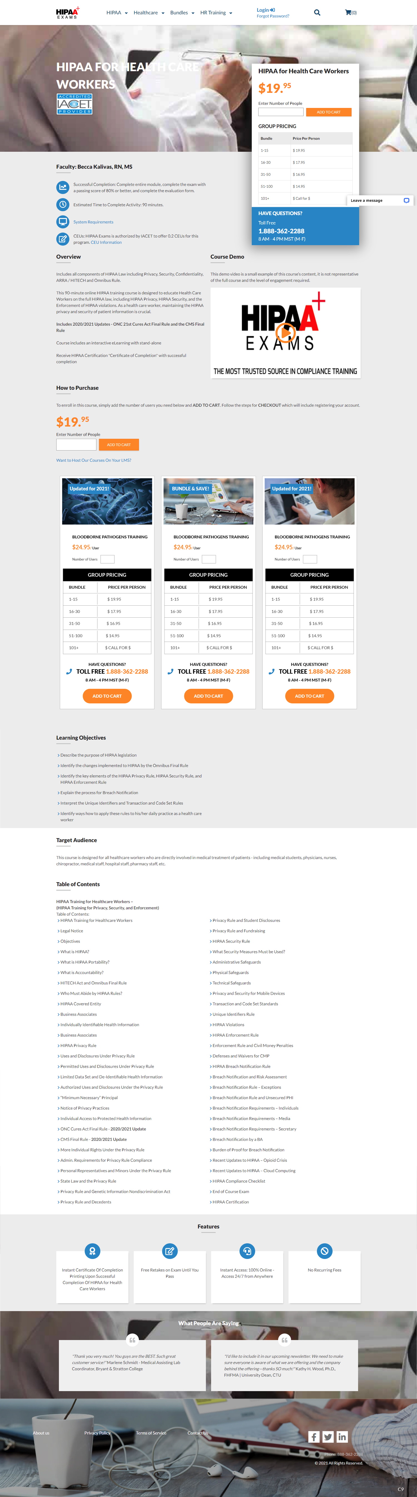 Diseño Web por pb para HIPAA Exams | Diseño #27272817