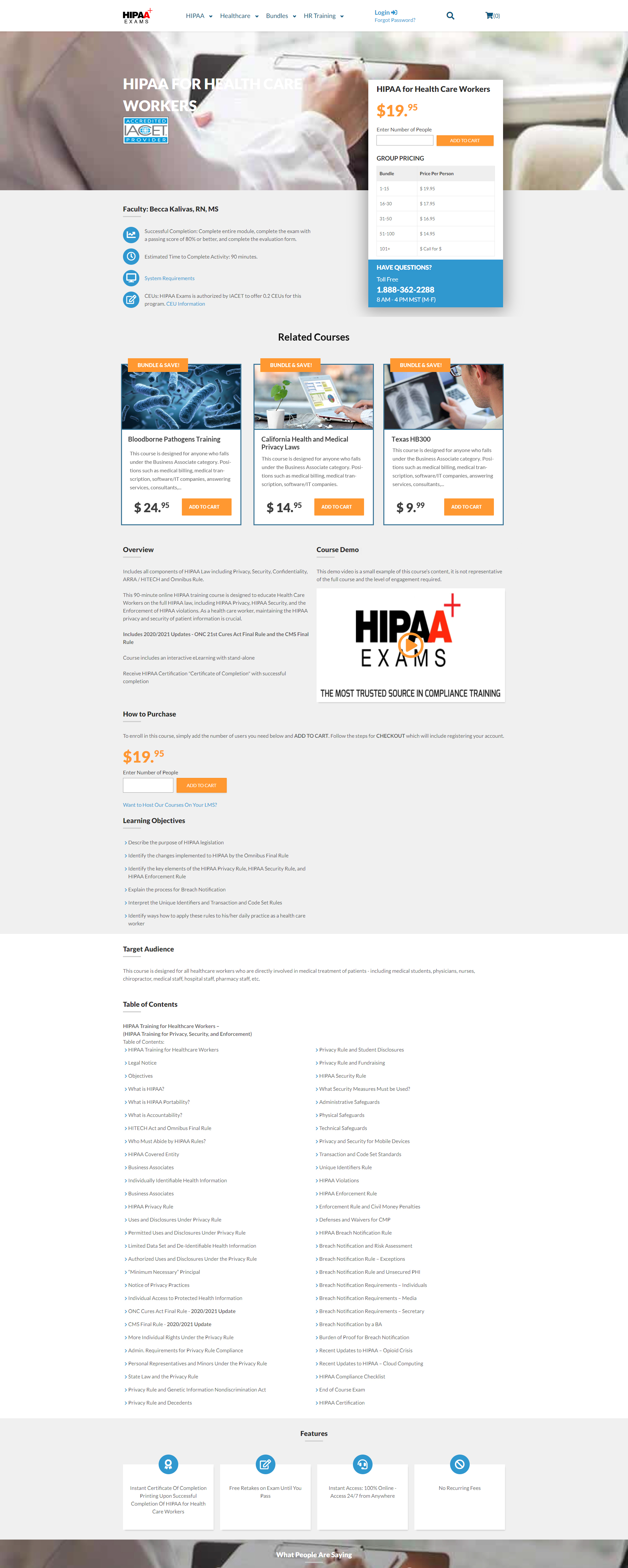 Web Design by WebPixel for HIPAA Exams | Design #27268096