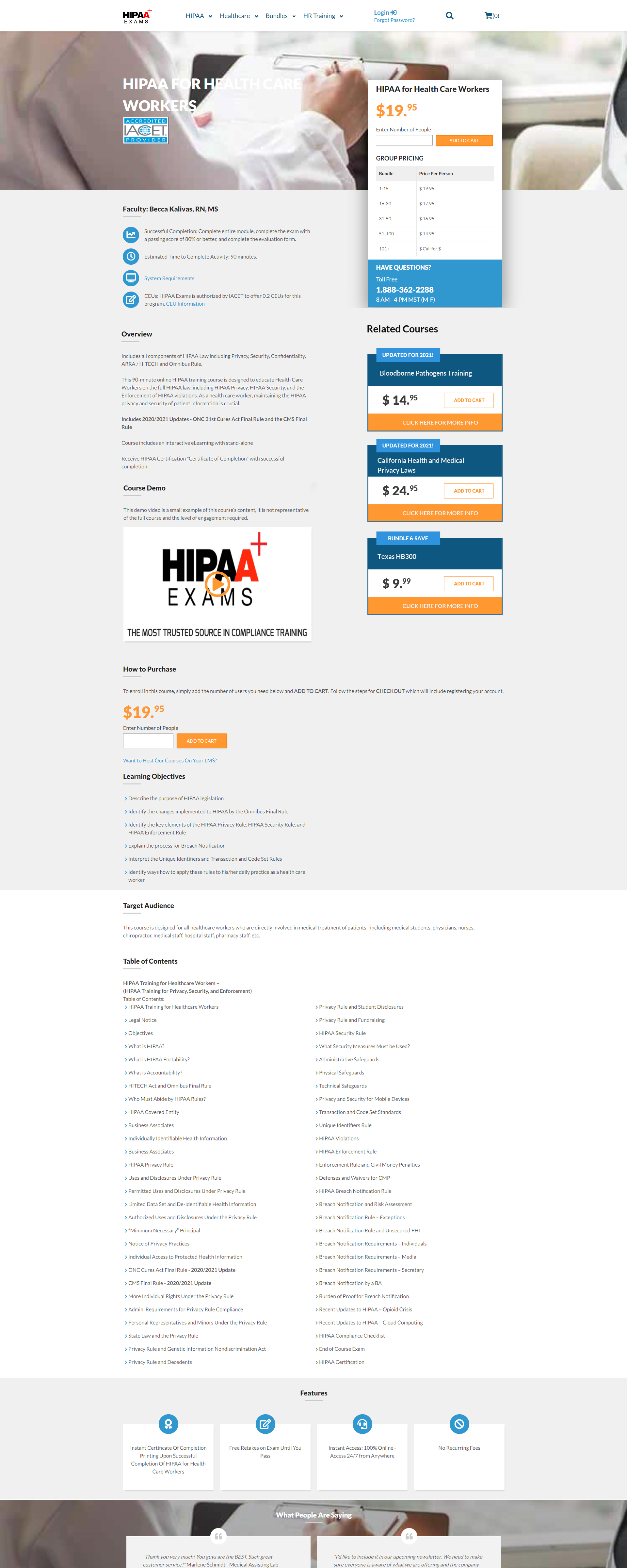 Web Design by WebPixel for HIPAA Exams | Design #27272693