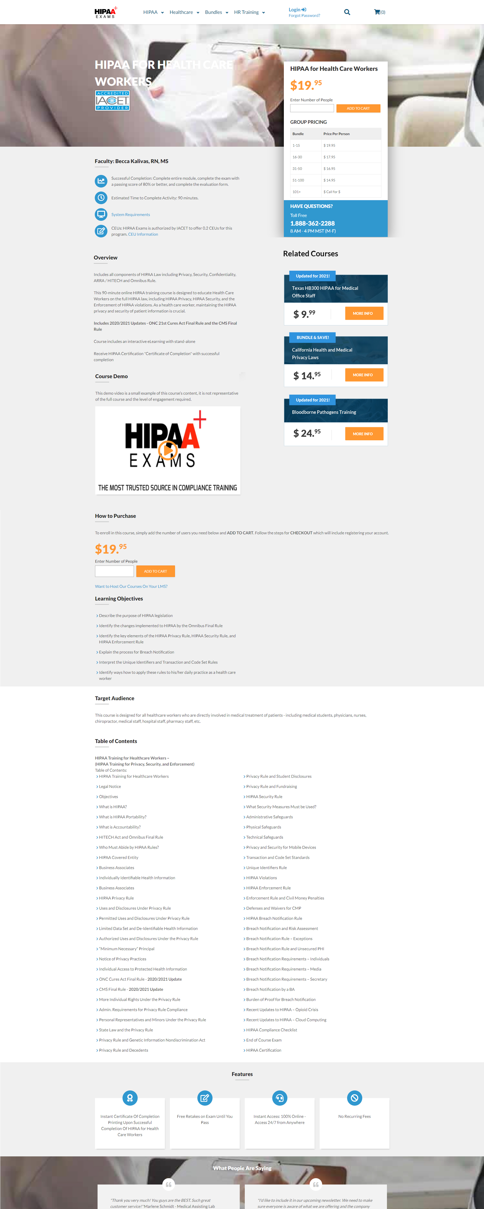 Web Design by WebPixel for HIPAA Exams | Design #27272761