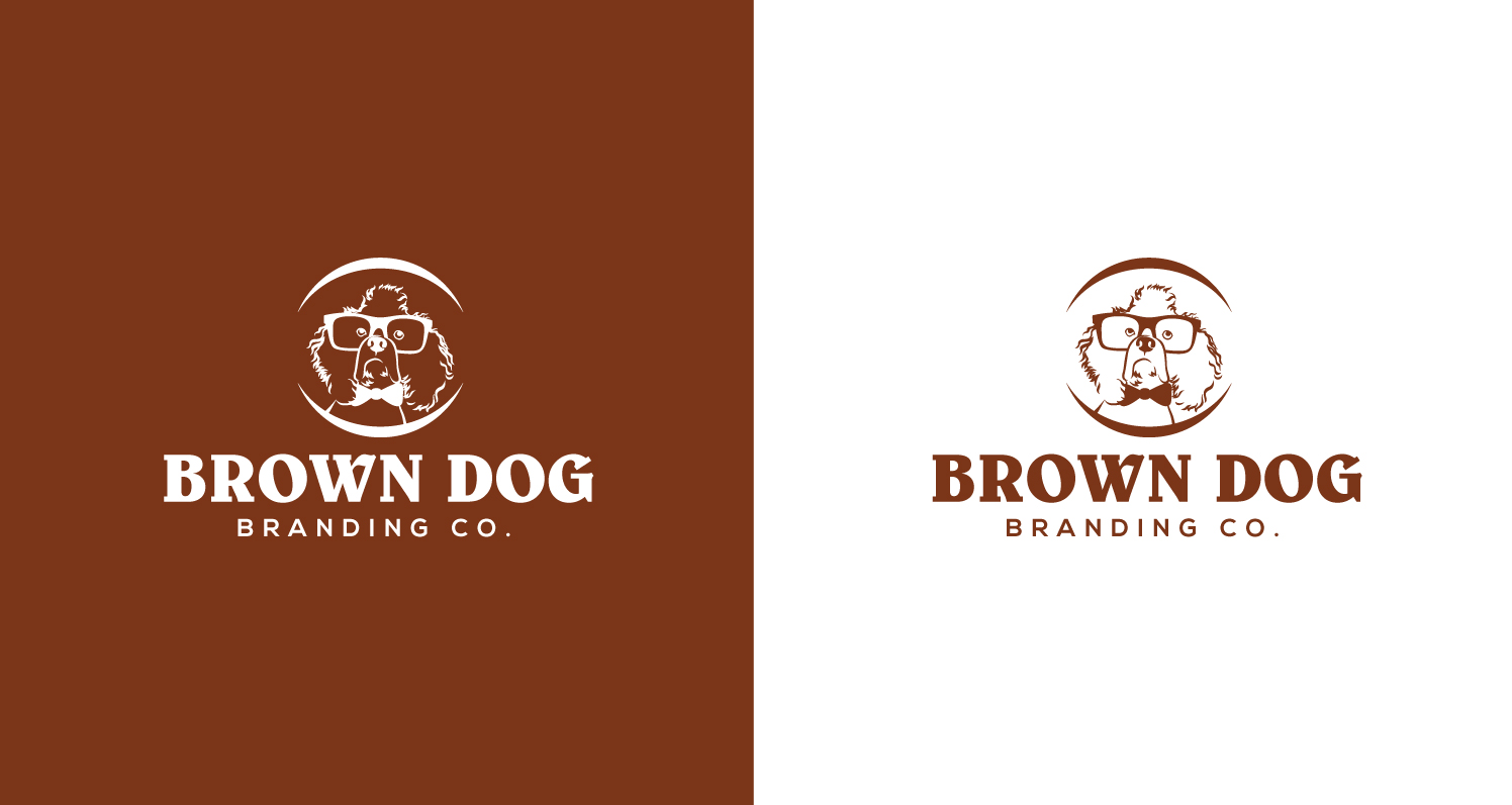 Logo Design by step forward 2 for Brown Dog Branding Co. | Design #27266192