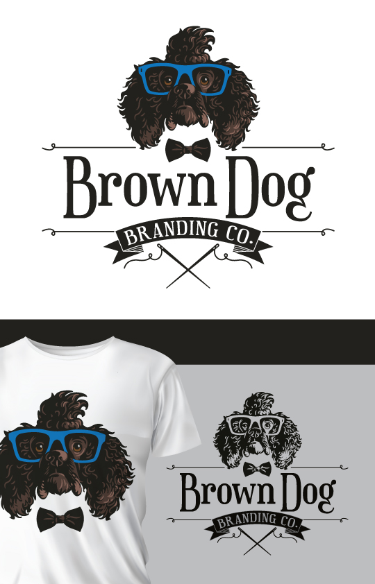 Logo Design by ally designs for Brown Dog Branding Co. | Design #27295053