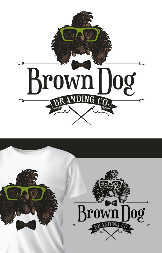 Logo Design by ally designs for Brown Dog Branding Co. | Design #27295054