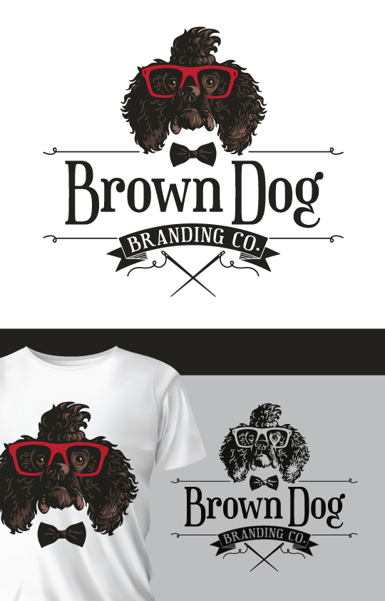 Logo Design by ally designs for Brown Dog Branding Co. | Design #27295056