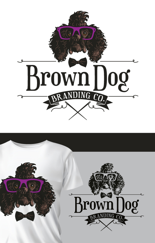 Logo Design by ally designs for Brown Dog Branding Co. | Design #27297112