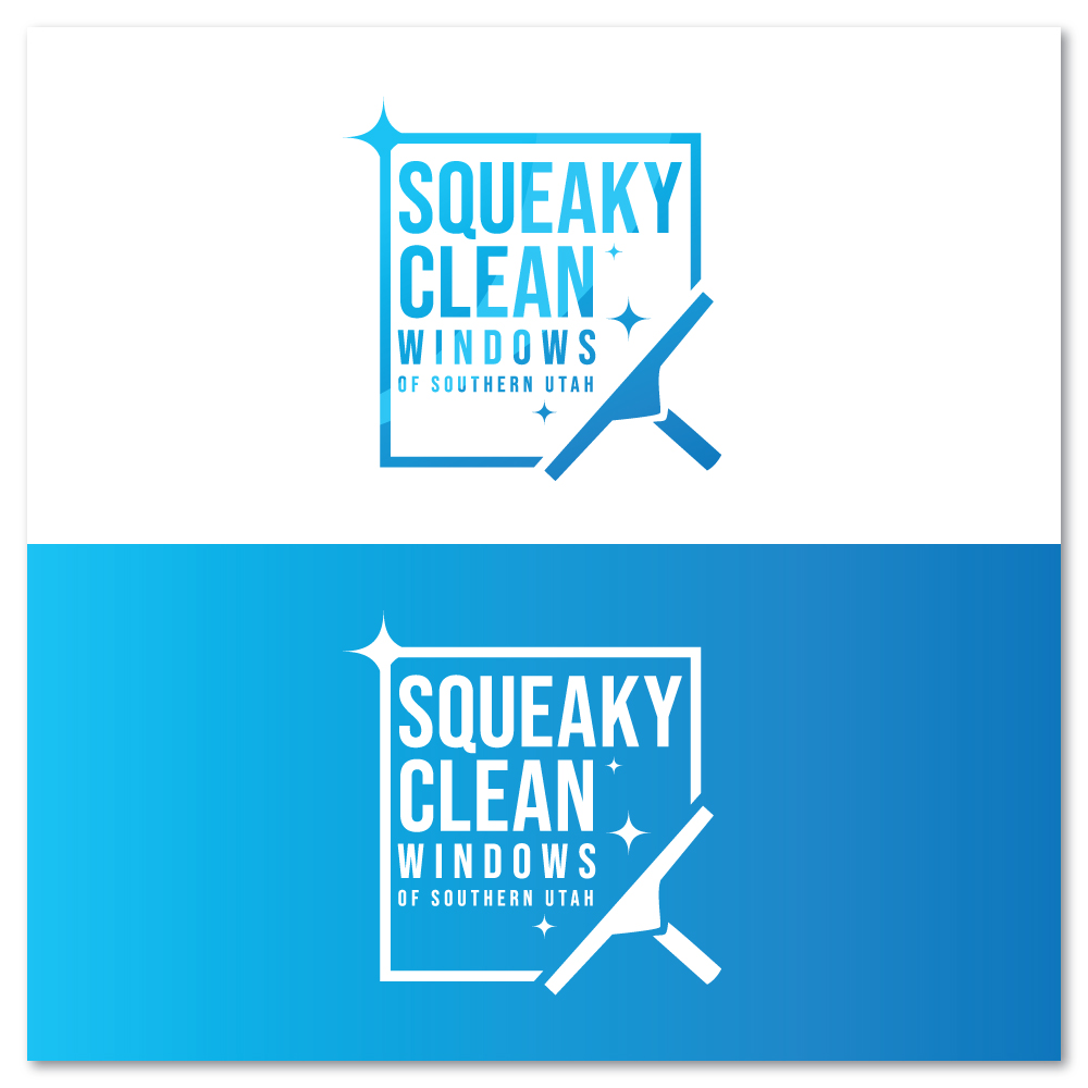 Logo Design by Sujit Banerjee for Squeaky Clean Windows | Design #27270871