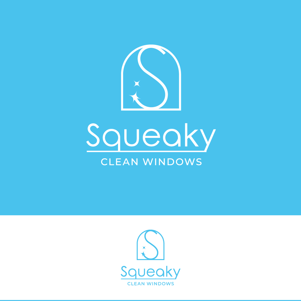 Logo Design by Sujit Banerjee for Squeaky Clean Windows | Design #27270873