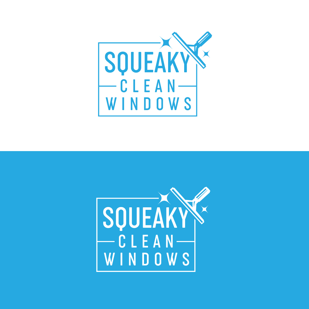 Logo Design by Sujit Banerjee for Squeaky Clean Windows | Design #27270876