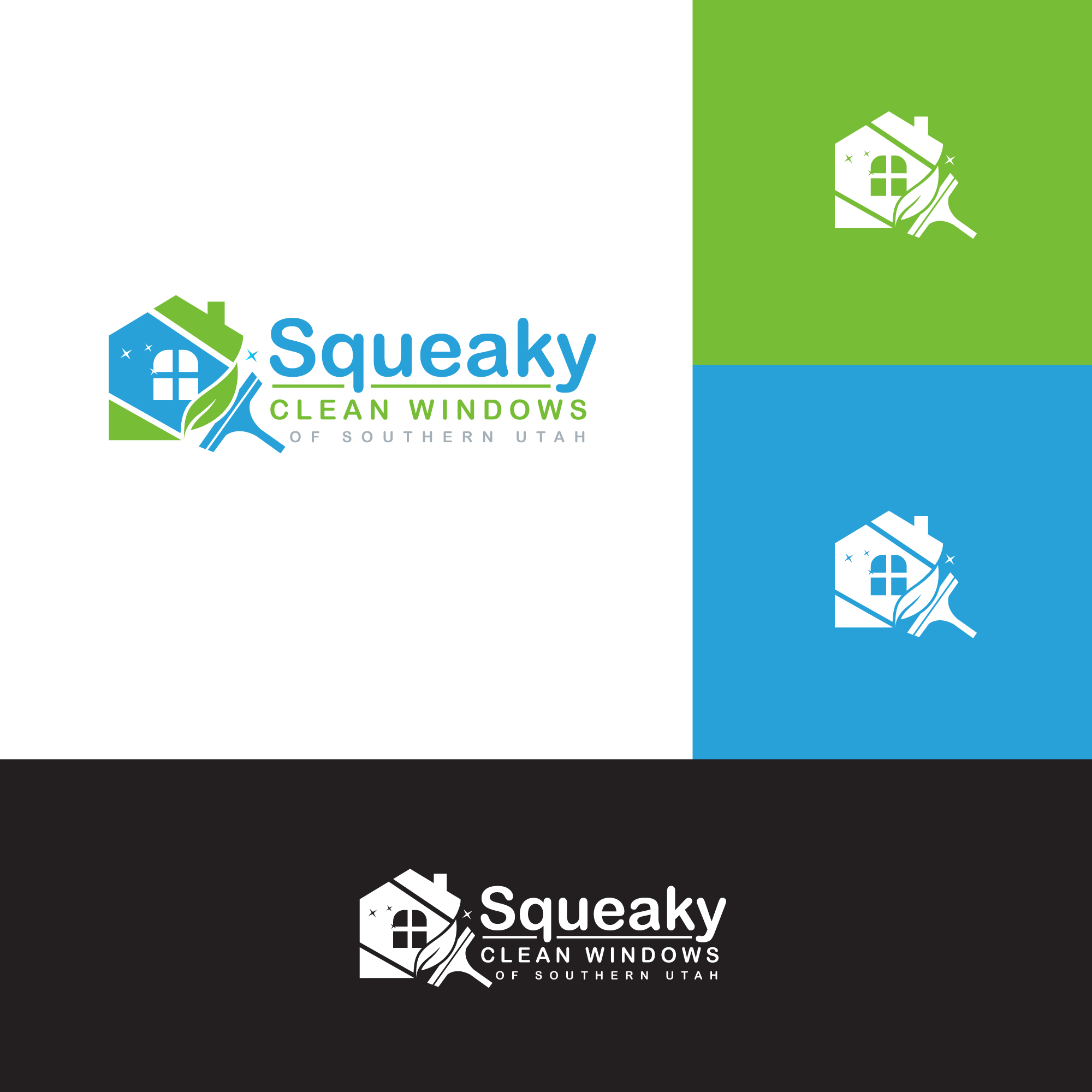 Logo Design by webeezine for Squeaky Clean Windows | Design #27267750