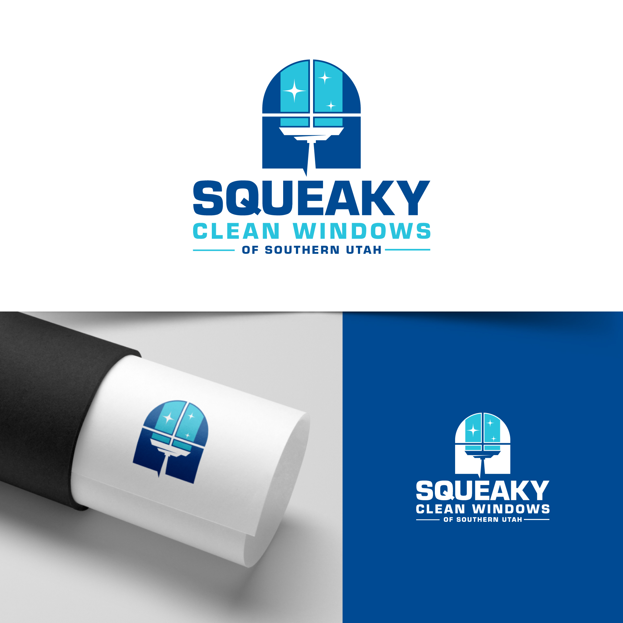 Logo Design by webeezine for Squeaky Clean Windows | Design #27267751