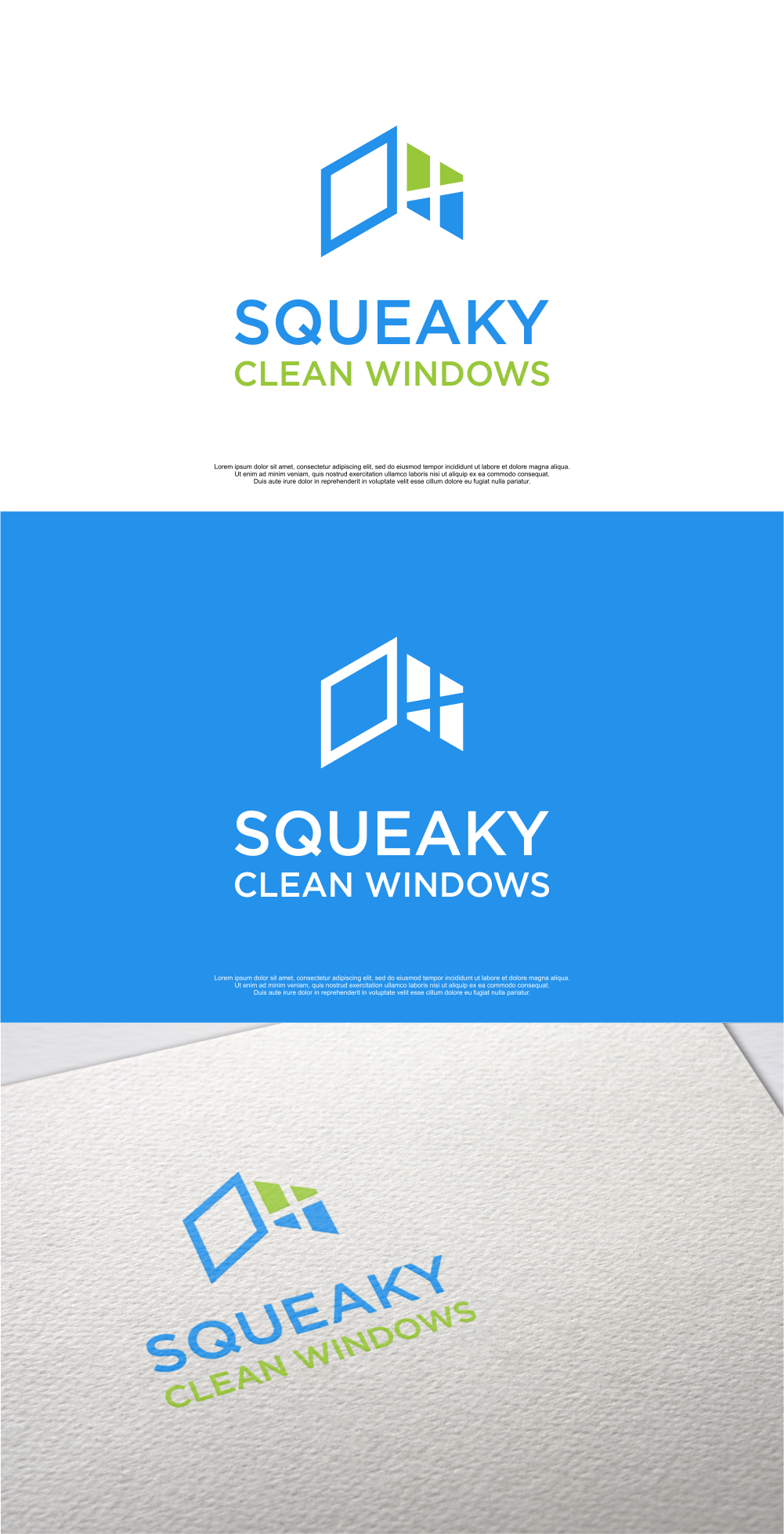 Logo-Design von MASH Std für Squeaky Clean Windows | Design #27269633