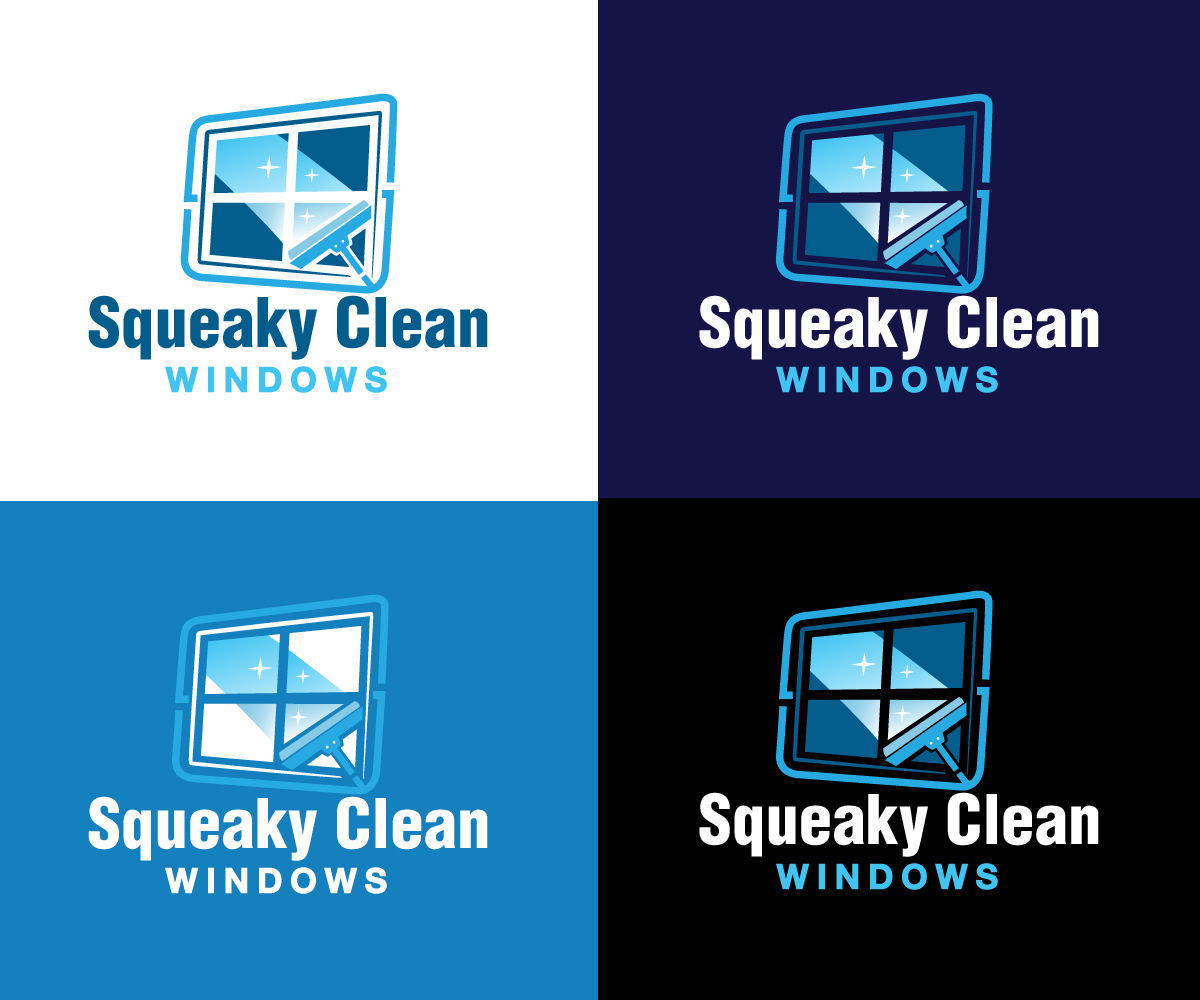 Logo Design by edwinnegz1 for Squeaky Clean Windows | Design #27268871