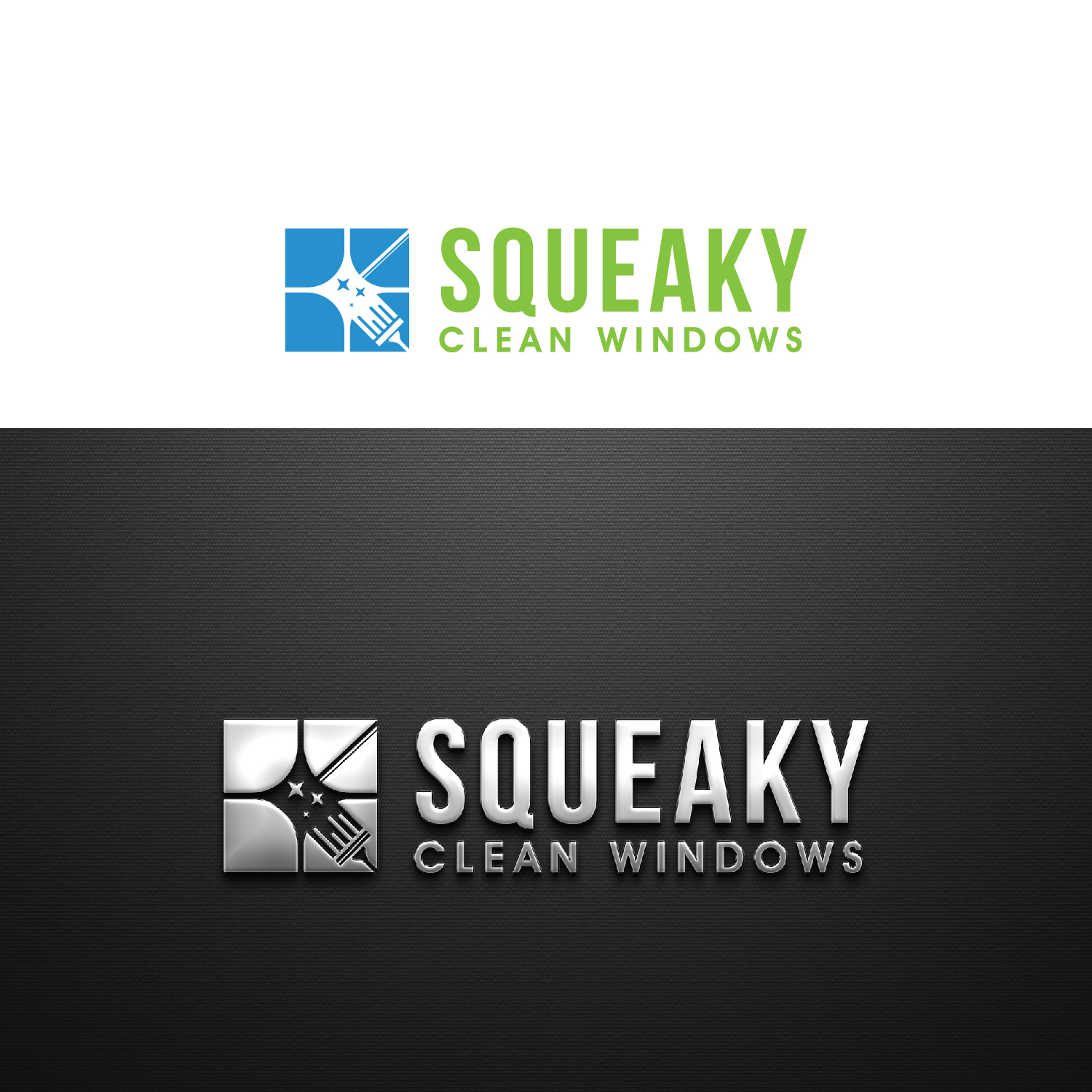 Logo Design by Maxo-Biz for Squeaky Clean Windows | Design #27265866