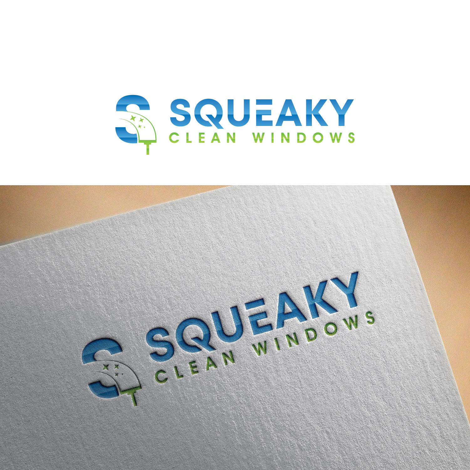 Logo Design by Maxo-Biz for Squeaky Clean Windows | Design #27265867