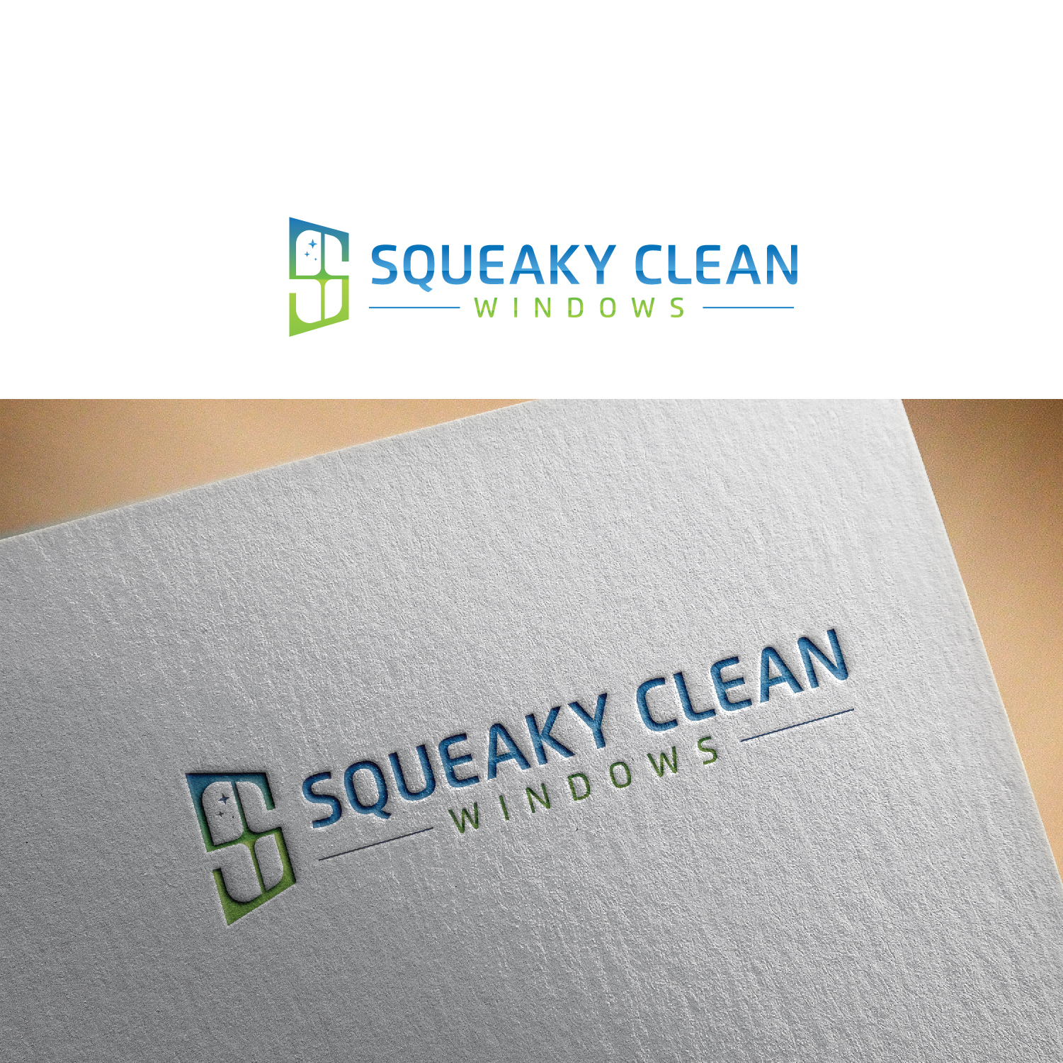 Logo Design by Maxo-Biz for Squeaky Clean Windows | Design #27289159