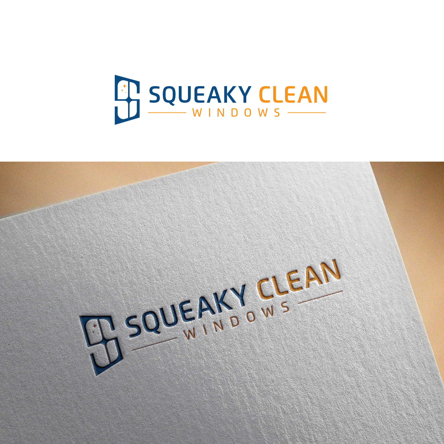 Logo Design by Maxo-Biz for Squeaky Clean Windows | Design #27330737