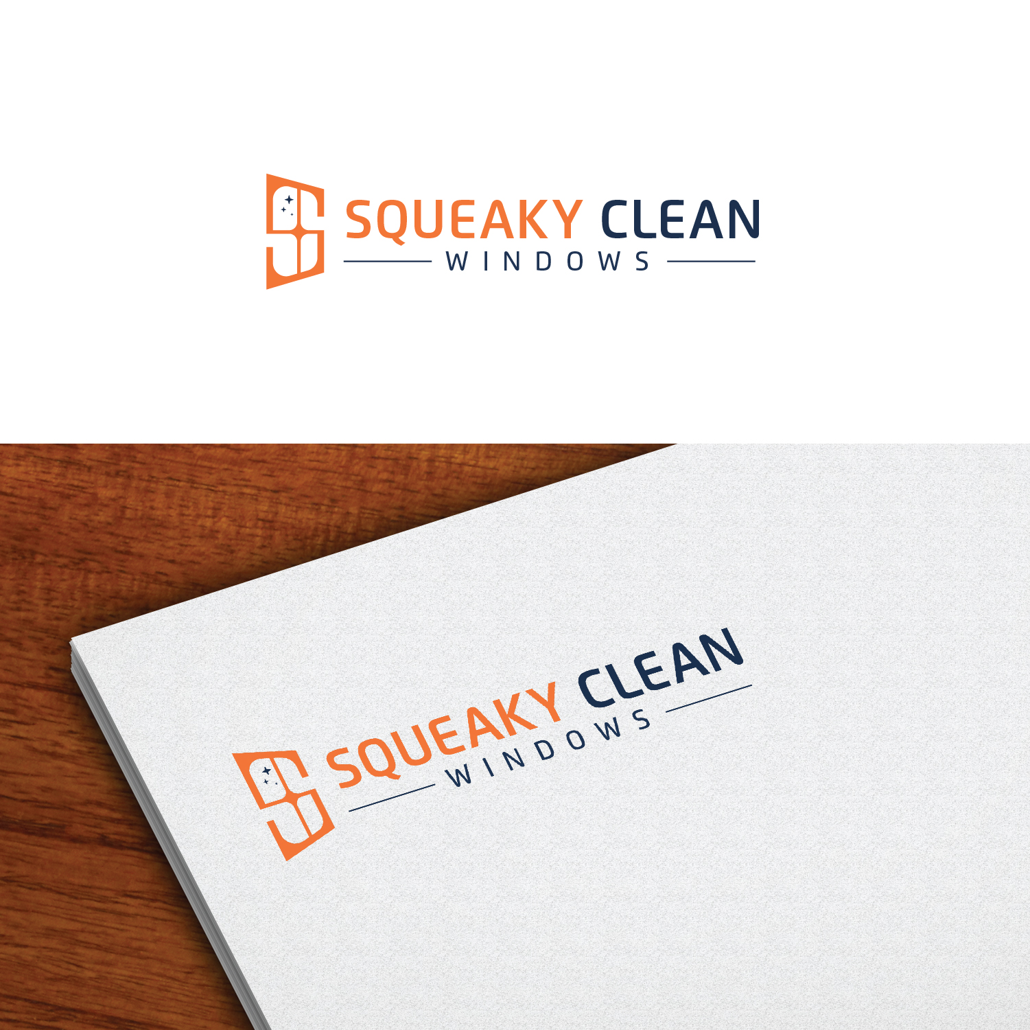 Logo Design by Maxo-Biz for Squeaky Clean Windows | Design #27330738