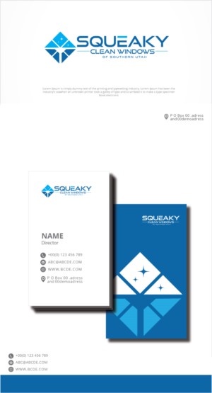 Logo-Design von graphicevolution für Squeaky Clean Windows | Design: #27265682