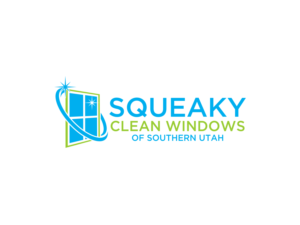 Squeaky Clean Windows (of Southern Utah - less prominent or left out completely) | Logo Design by BNdesigner