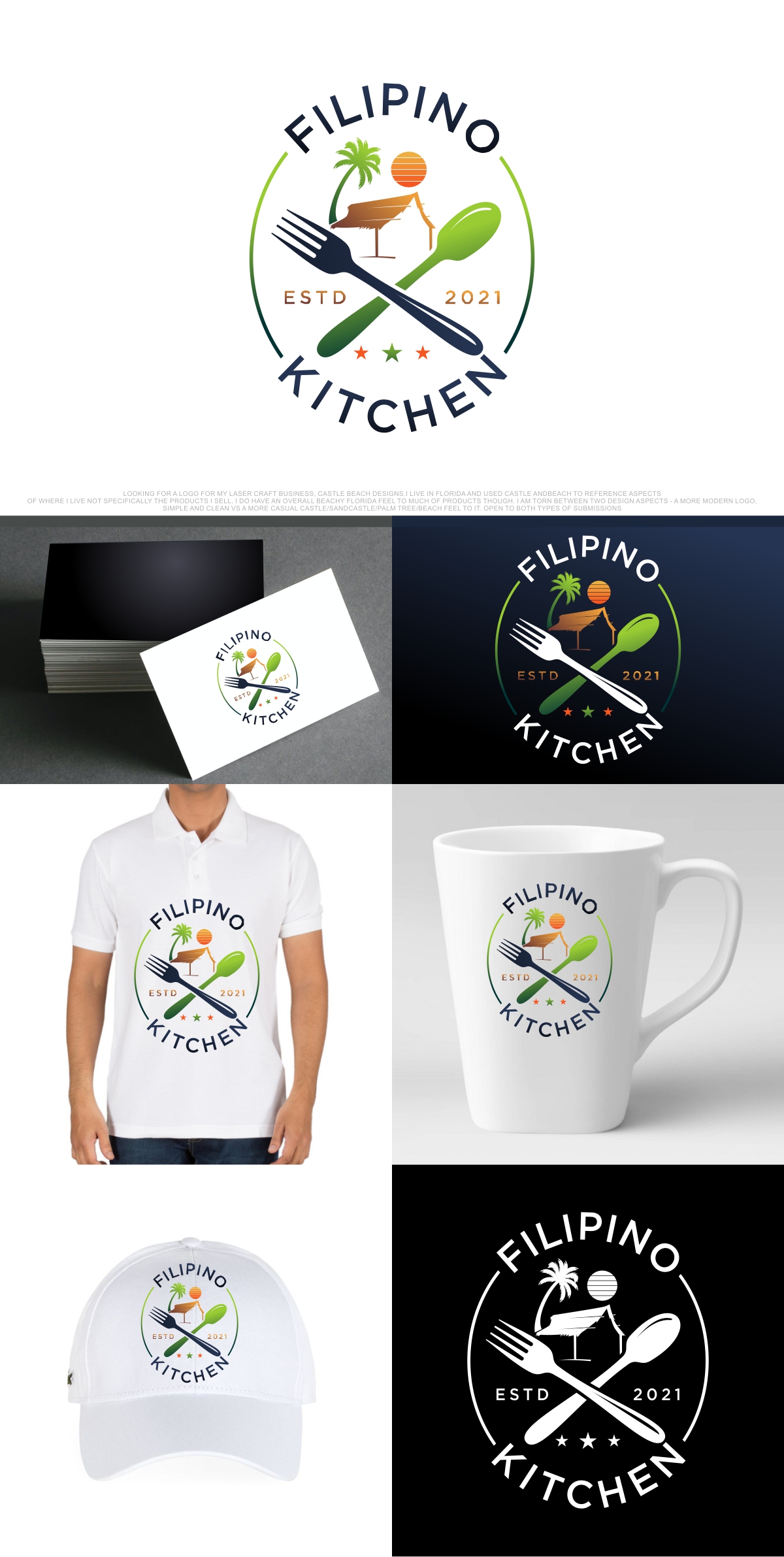 Logo-Design von KajalRekha für Filipino Kitchen | Design #27267522